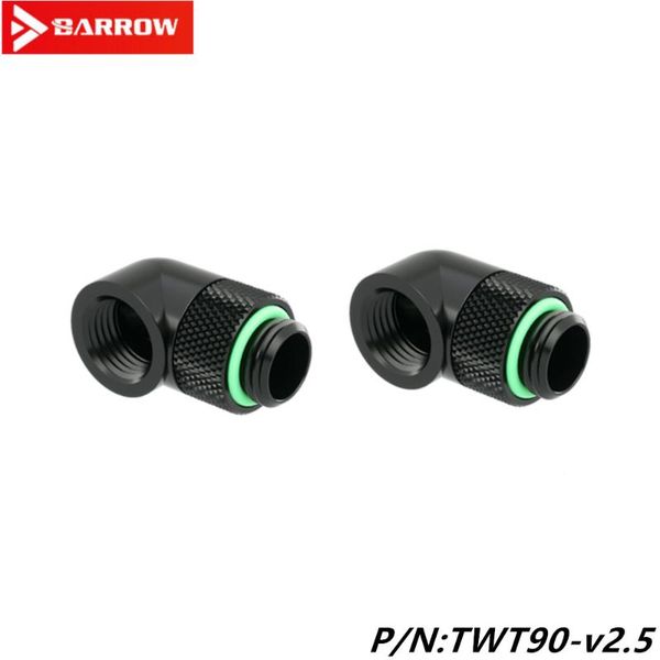 

fans & coolings 2pcs barrow g1/4" black/bright silver/white/gold 90 degree swivel adapter elbow twt90-v2.5