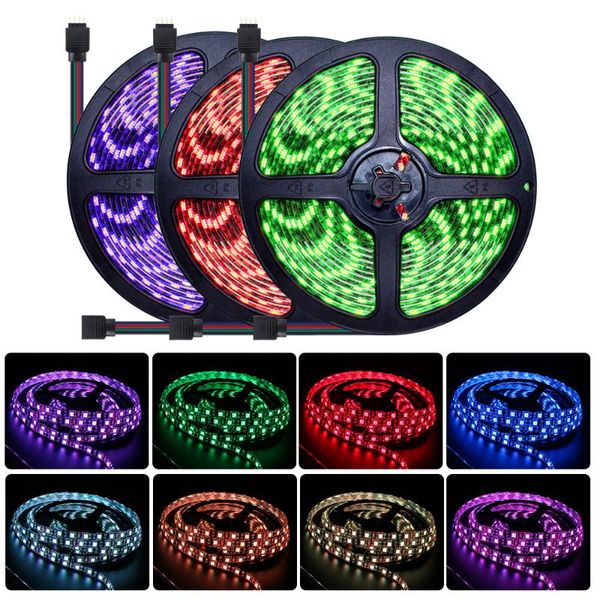 

strips 12v smd rgb led strip light waterproof 1m-5m tape neon 60led/m flexible dc lamp diode