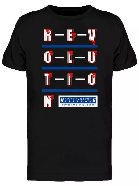 

revolution urban graphic art men's tee -image by shutterstock, White;black