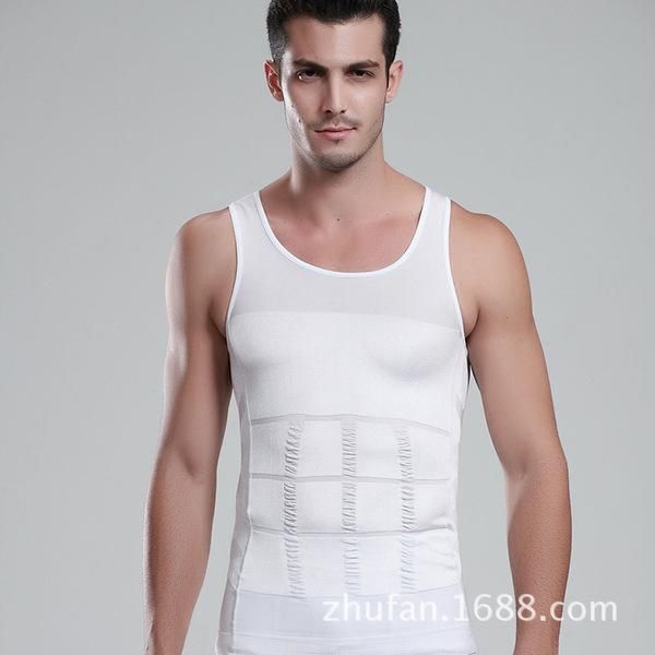 

women's shapers factory made men's body shaping waistcoat corset tank, Black;white