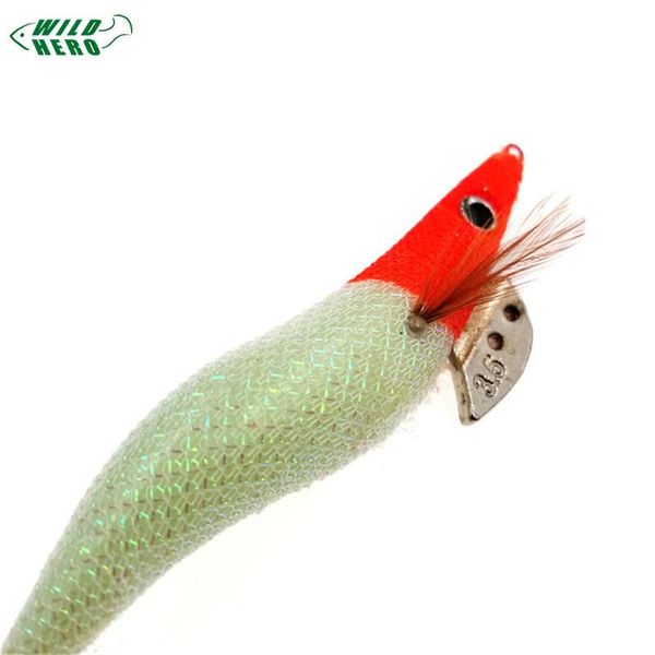 

fishing hooks wildhero 1pc black white wood shrimp lure squid jig tackle cuttlefish artificial luminous ocs bait with