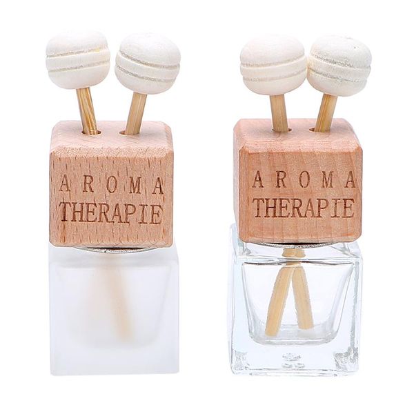 

car perfume bottle air freshener hanging glass pendant for essential oils auto ornament ornaments