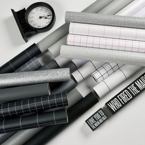 

wallpapers solid color wallpaper self-adhesive waterproof and moisture-proof bedroom boy wardrobe deskfurniture renovation wall sticker