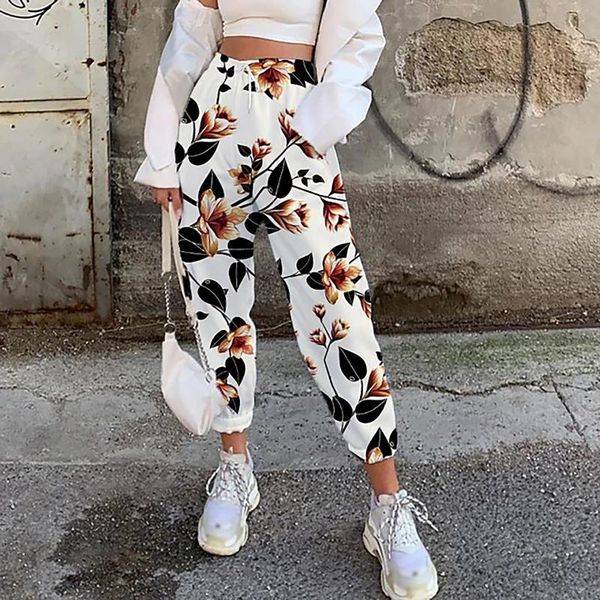 

women's pants & capris women sweat pant harajuku cartoon graffiti heart printed trousers jogger drawstring streetwear casual bohemian s, Black;white