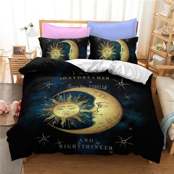 

bedding sets the moon sun space mandala 3d printed duvet cover pillowcases twin full  king size set bed linens bedclothes