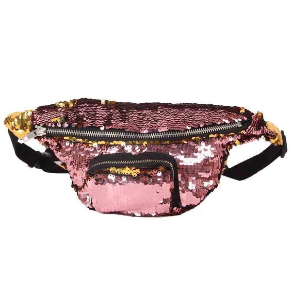 

waist bags bag waterproof travel belt money wallet pouch hip pack leisure sequins mini zip #