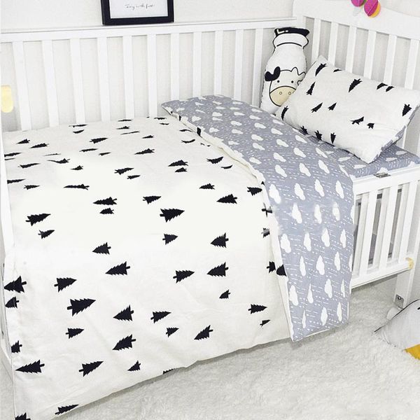 

bedding sets 3pcs cotton crib set baby bed linens boy girl cartoon includes pillowcase sheet duvet cover