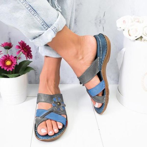 

slippers summer wedges women open toe cross strappy roman sandals platform beach ladies slides big size flip flops shoes, Black