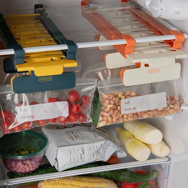 

bag clips refrigerator storage rack rail seal clip household cabinet hanger japanese double food preservat thicken