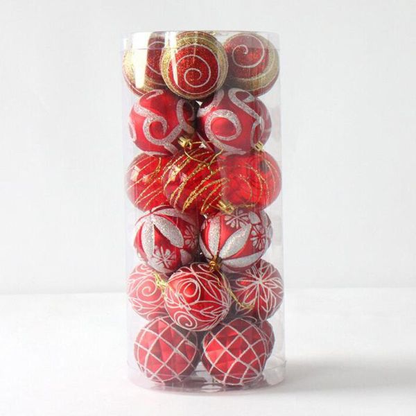 

party decoration 24x painted mixed christmas balls bunting window home xmas tree