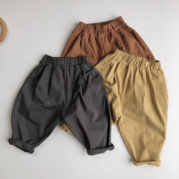 

spring autumn kids baby boys girls loose pants children's clothing casual pant children turnip 210429, Blue