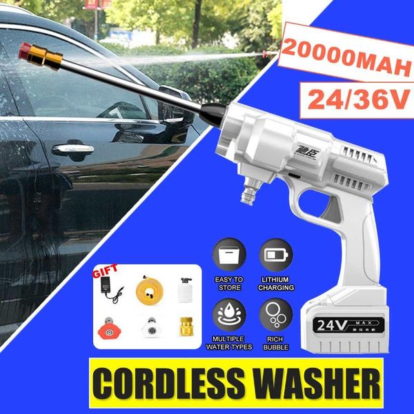 

/500w 24/36v car washer high-pressure electric wash pump sprayer kit auto cleaning machine set