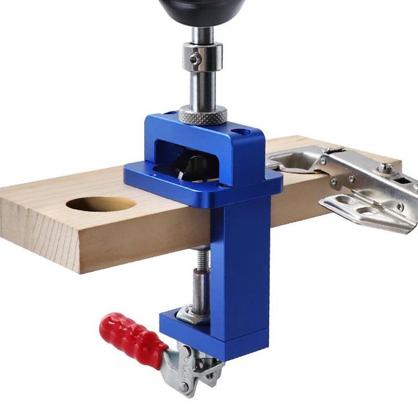 

professional hand tool sets 35mm hinge boring jig woodworking hole drilling guide locator w/ fixture alloy opener puncher template for cabin
