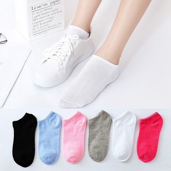 

zOcJ autumn winter and middle and invisible invisible short tube boat sports socks women's medium tube socks shallow mouth women's, Black