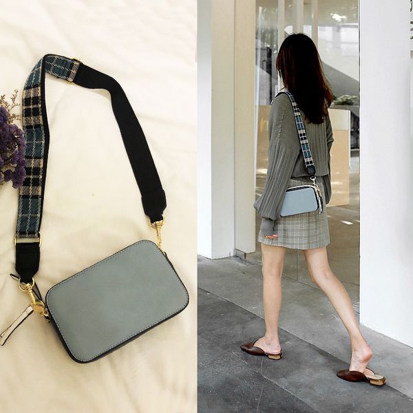 

high-quality evening bags female crash camerabag women wide shoulder strap slanted small square bag