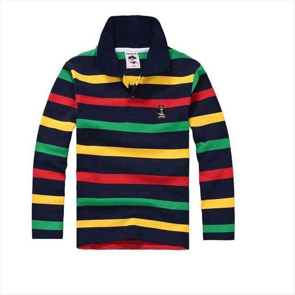 

brand childrens long sleeved polo shirt boys warm cotton t, Blue