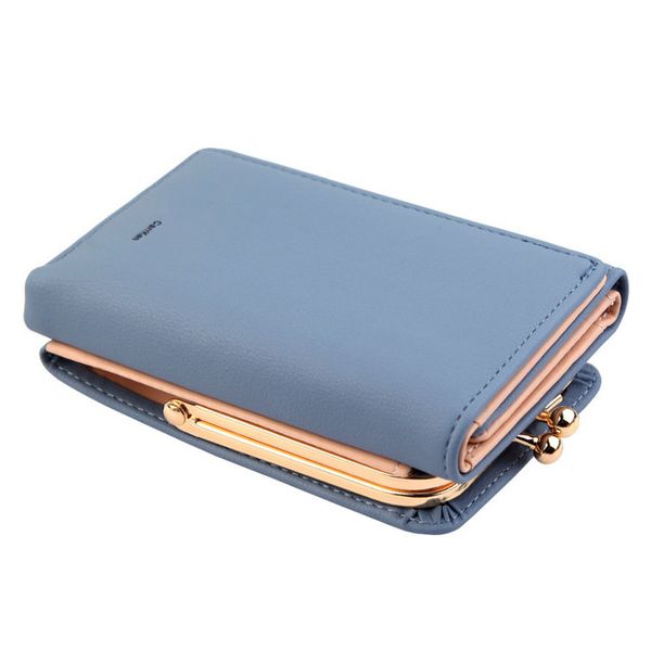 

card women fold black red pu holder#01 small purses money wallets mini leather female coin purse short color klovq, Red;black