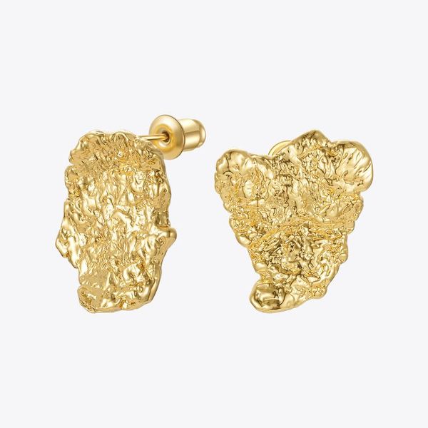

stud enfashion irregular rock earrings for women gothic earring gold color korean fashion jewelry boucle oreille femme e211287, Golden;silver