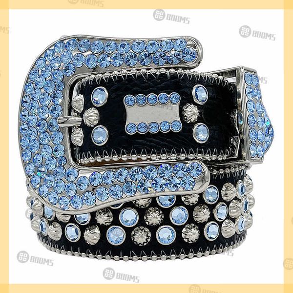 

2022 designer belt bb simon belts for men women shiny diamond belt black on black b11, Black;brown