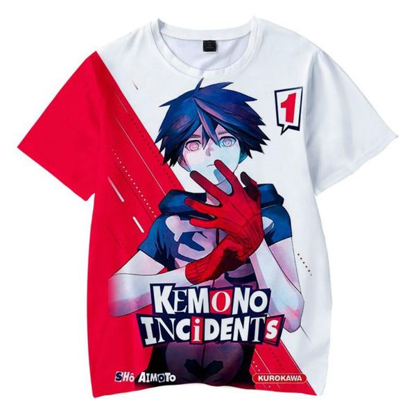 

men's t-shirts anime 3d printed t-shirt harajuku streetwear and women's fashion o-neck breathable comfortable, White;black