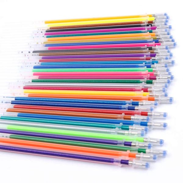 

refills 36 colors/set flash colorful 0.8mm full shinning ink diy drawing paniting gift students kids school office, Black;red
