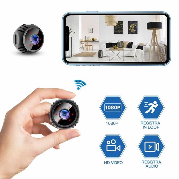 

mini camera 1080p smart home security ir night wireless camcorder surveillance wifi 140Â° angle range mobile cameras