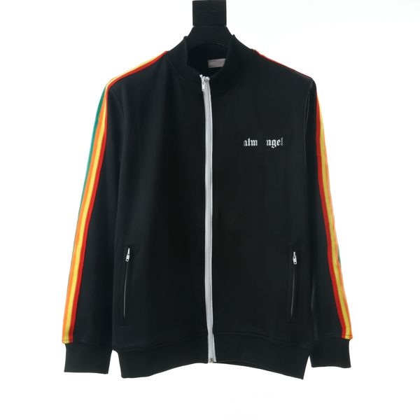 

21ss hoodie outerwear designer jackets palms angels black white rainbow sweatpants cardigan jacket men's women's clothing casual c, Black;brown