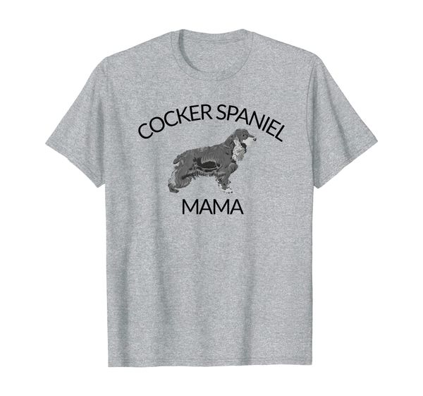 

cocker spaniel mama gift for girls women t-shirt, White;black