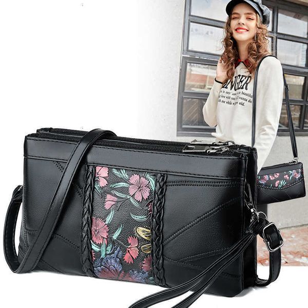 

hbp non-brand women's hand fashion splicing single shoulder slant span soft leather texture bag sport.0018