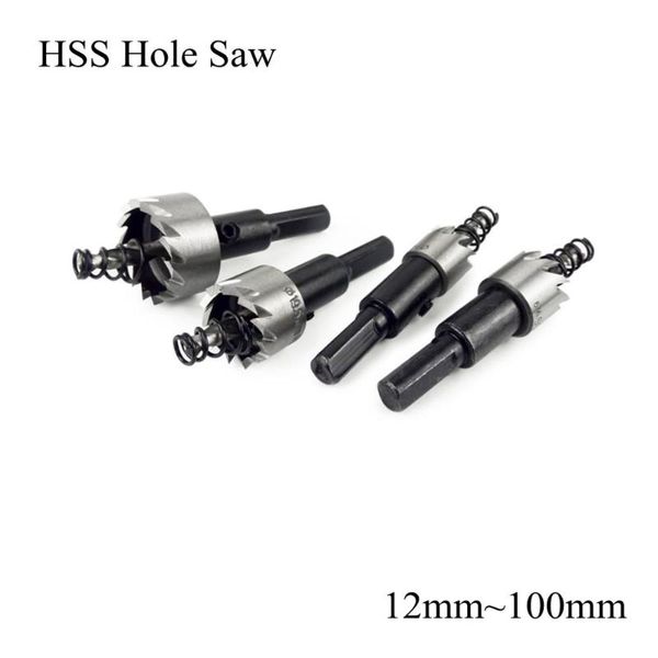 

professional drill bits 12mm ~ 100mm hss bit metal hole saw set high speed steel carbide tip tooth cutter woodwork stainless alloy aluminium