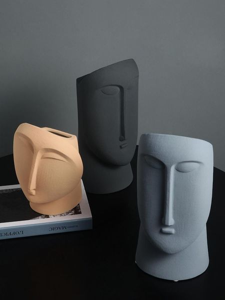 

modern ceramic vase morandi flowers tableplant minimalist hydroponics living room decoracion cocina home decor el50va vases