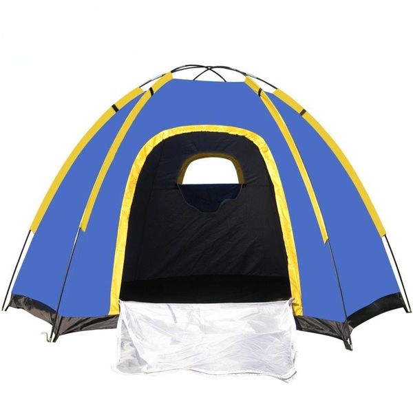 

tents and shelters outdoor camping waterproof tent travel glass fiber rod cross-border wholesale at6503.