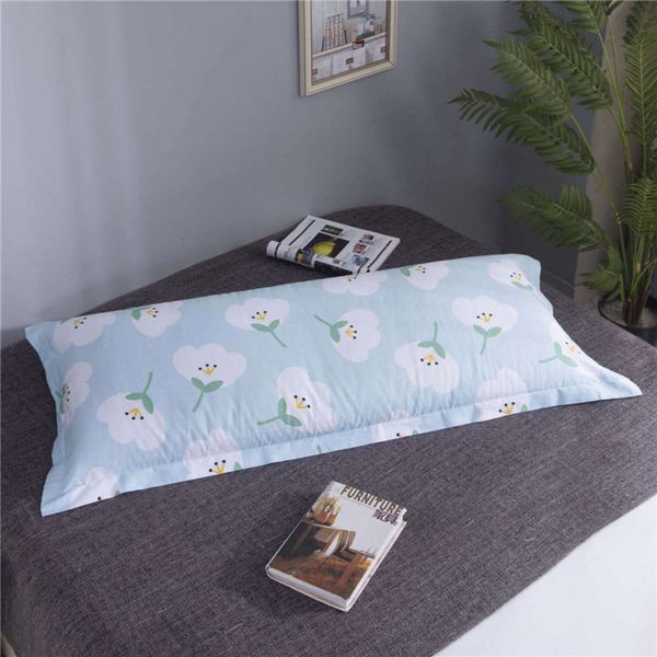 

double pillow case all cotton twill 100 cartoon long 1.2/1.5/1.8m