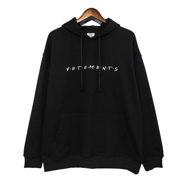 

men women letters embroidery sweatshirts hoodies novelty fleece hoodie designer sweatshirt men's fashion autumn hip hop ym, Black