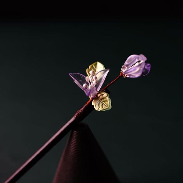 

party favor original chinese style temperament flower bud hanfu hairpin female ancient fairy all- hair accessories