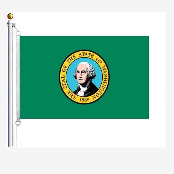 

washington, wa flags 90 x 150 cm, 100 % polyester, digitaldruck