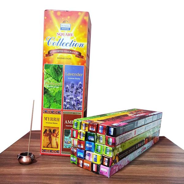 

6/25 small boxes incense sticks darshan sandal lavender fragrance buddhist supplies bulk meditation yoga stick lamps