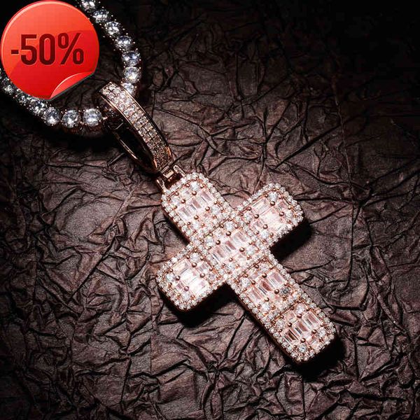 

necklace, diamond cross pendant, gold plated new accessories, Silver