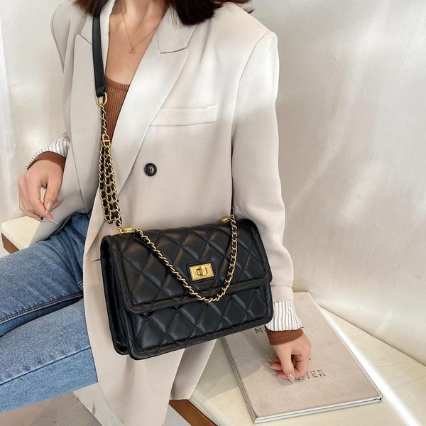

shoulder bags 2021 style underarm bag fashion female rhombus chain messenger small