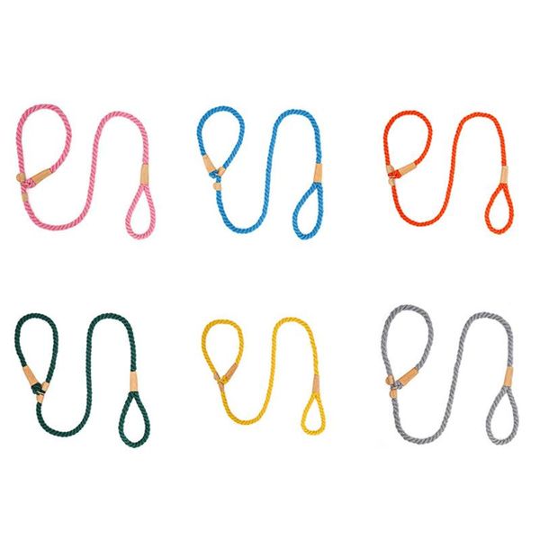 

dog slip rope leash sturdy cotton training 170cm / 5.6ft collars & leashes