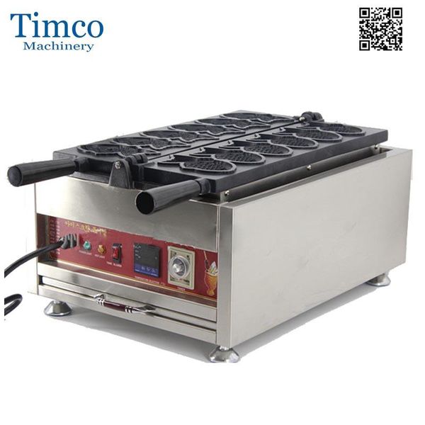 

bread makers taiyaki machine red bean electric snack 6pcs fish waffle maker