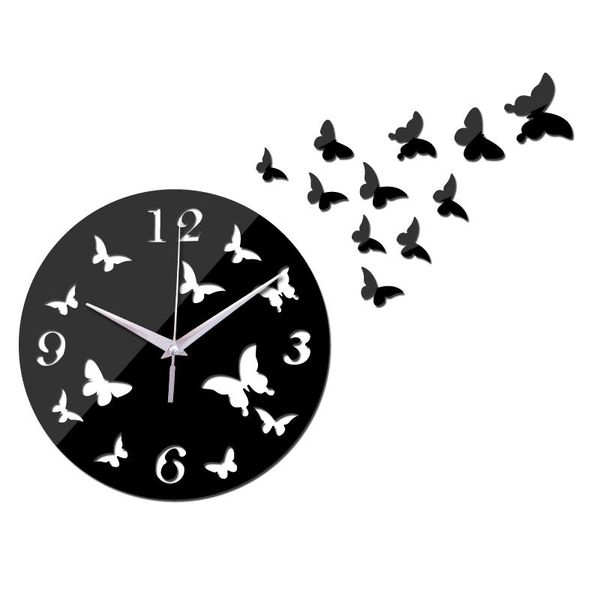 

wall clocks 2021 quartz living room needle modern diy 3d acrylic mirror stickers clock reloj de pared horloge watch duvar