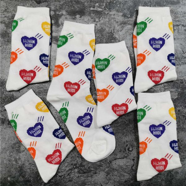 

in h-letter white 2021fwss stock socks women men 100% cotton basketball, Black