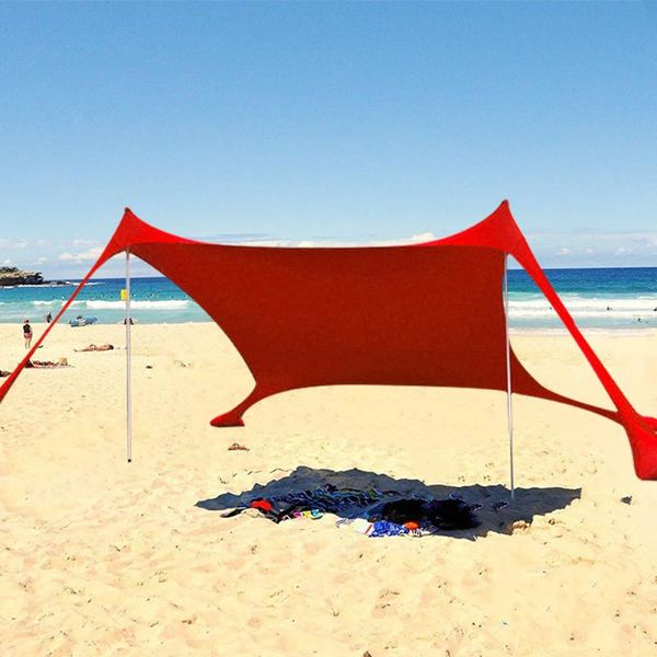 

beach sunshade lightweight sun shade tent with sandbag anchors portable camping pergola for parks outdoor shelter tents and shelters