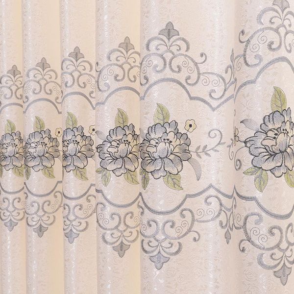 

european-style curtains for living dining room bedroom luxury embroidered white window tulles curtain & drapes