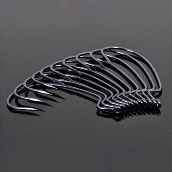 

fishing hooks 50pcs pound/batch anzuelos jig hook high speed carbon steel bait offset softjerk 6 #-5/0 arrivals