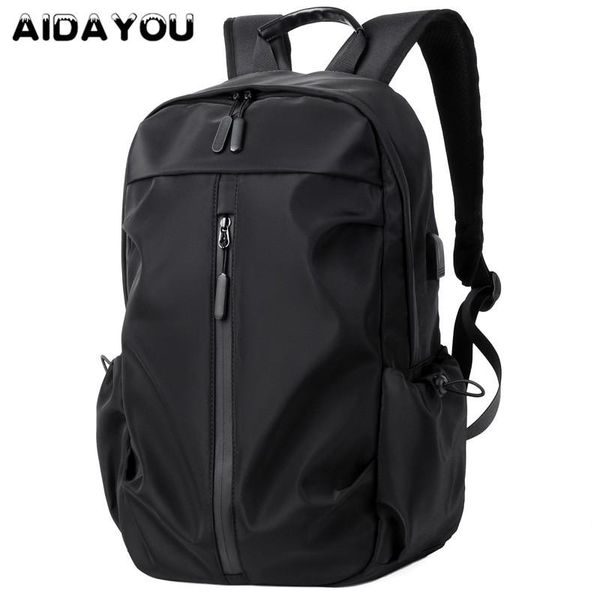 

backpack mens portable oxford cloth business travel college student black computerbag leisure outdoor bag