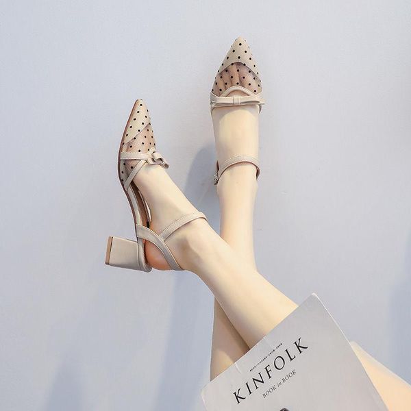 

dress shoes women sandals women's 2021 summer heel high chaussure femme zapatos mujer, Black