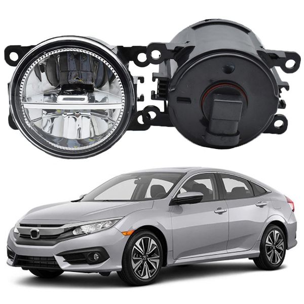 

2pcs/pair for honda civic car styling hight power led fog light lamp assembly white