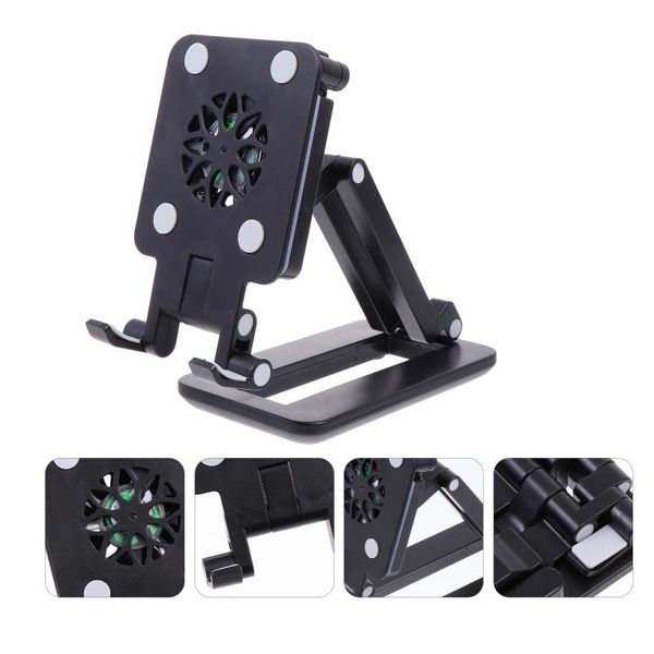 

cell phone mounts & holders cooling rack bracket portable fill light holder (black)
